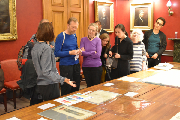 Items on display included William Smith's Geological Map of Bath, 1799, and Tables of Strata